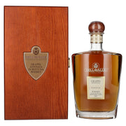 Dellavalle Grappa, gerijpt in whiskyvaten van Glen Scotia &amp; Bowmore Casks 2007, 42% vol., 0,7 l in houten kist