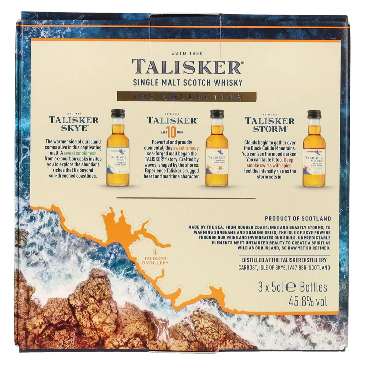 Talisker The Collection Made By The Sea Single Malt Scotch Whisky 45,8% Vol. 3x0,05l in Geschenkbox