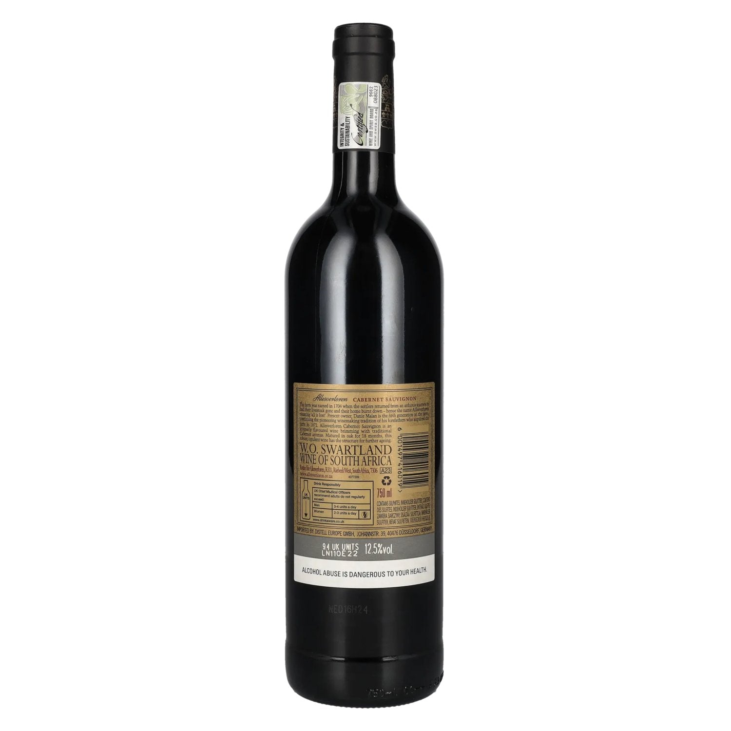 Allesverloren Cabernet Sauvignon 2019 12,5% Vol. 0,75l