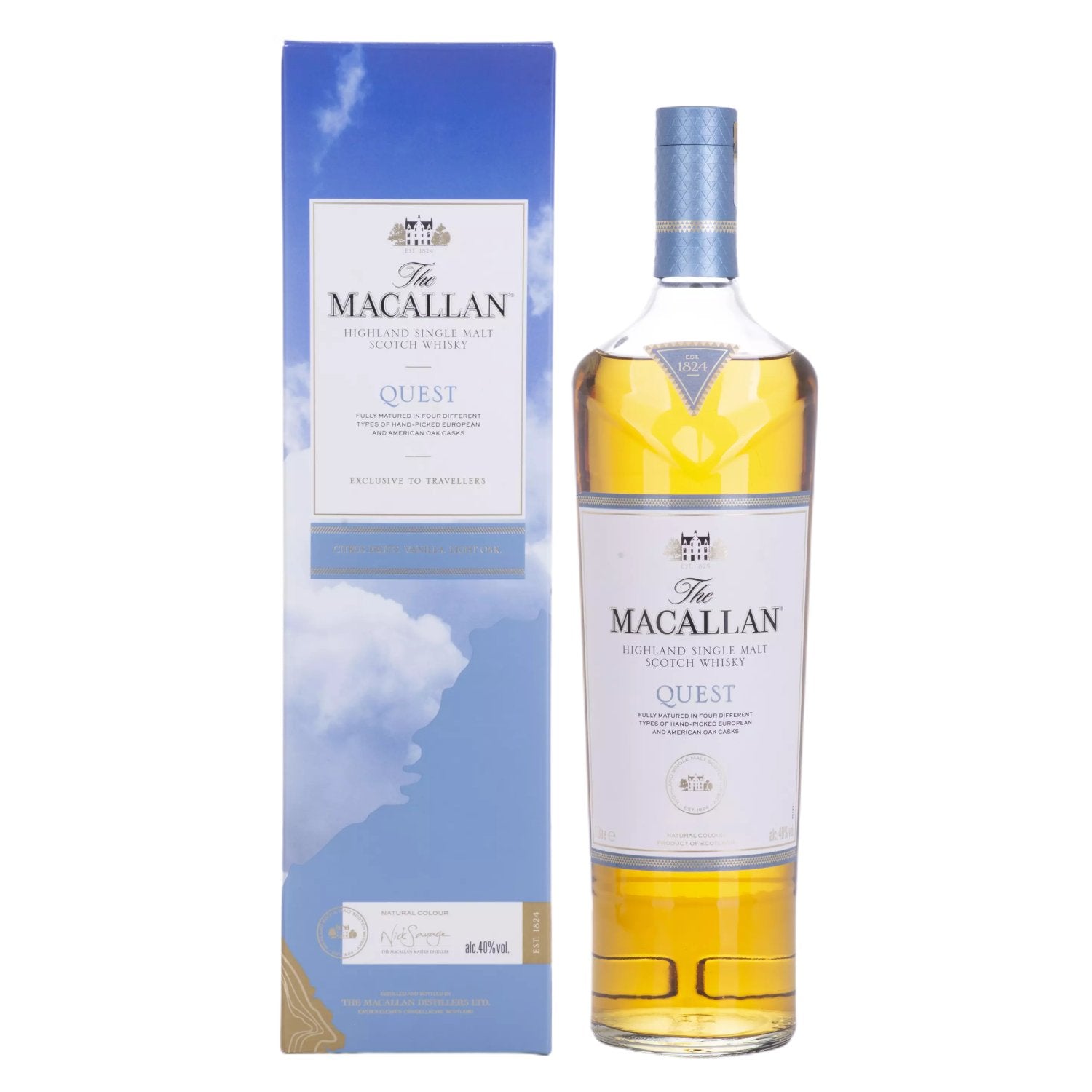 The Macallan QUEST Highland Single Malt 40% Vol. 1l in Geschenkbox