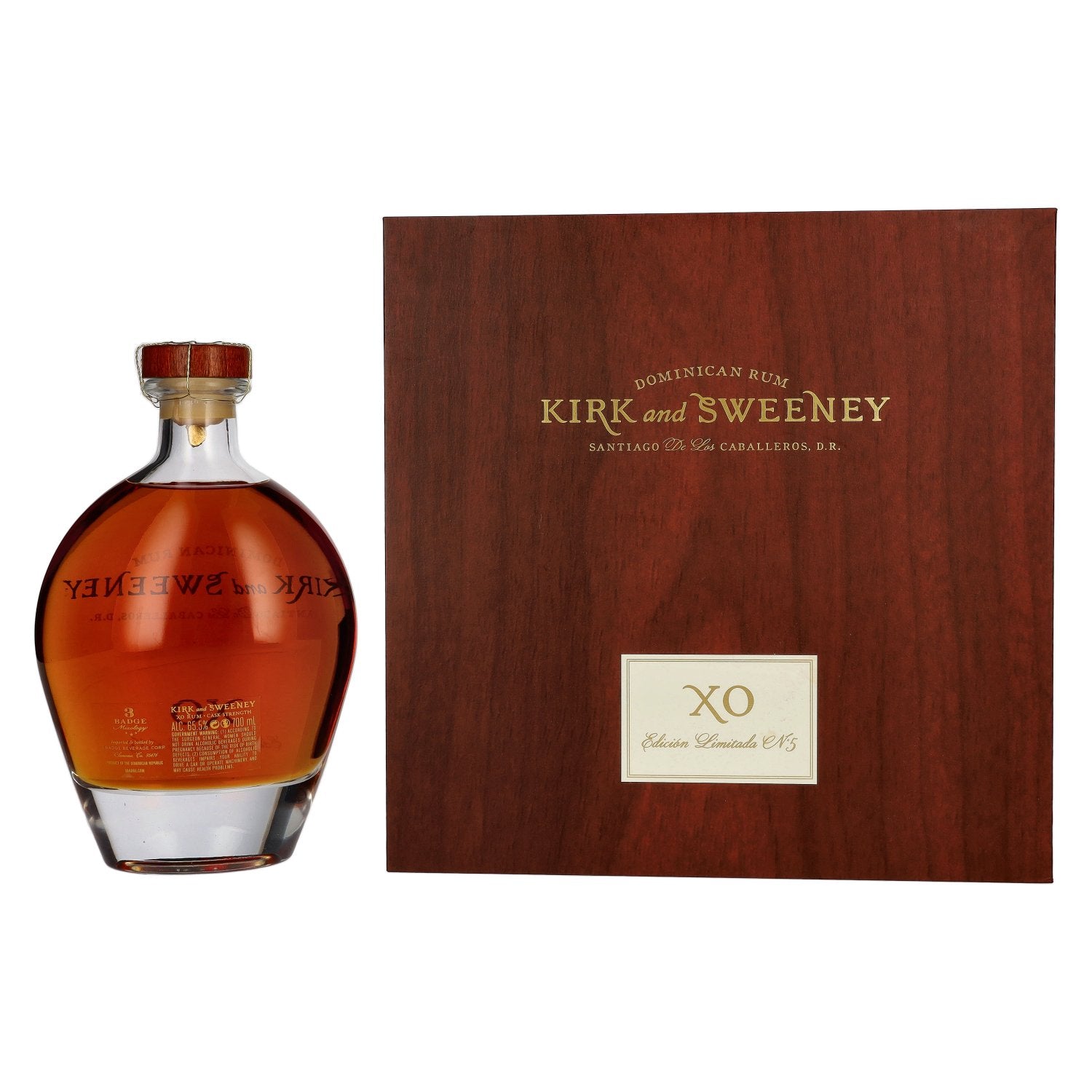Kirk and Sweeney XO Dominican Rum Edicion Limitada No. 5 bio 65,5% Vol. 0,7l in Geschenkbox