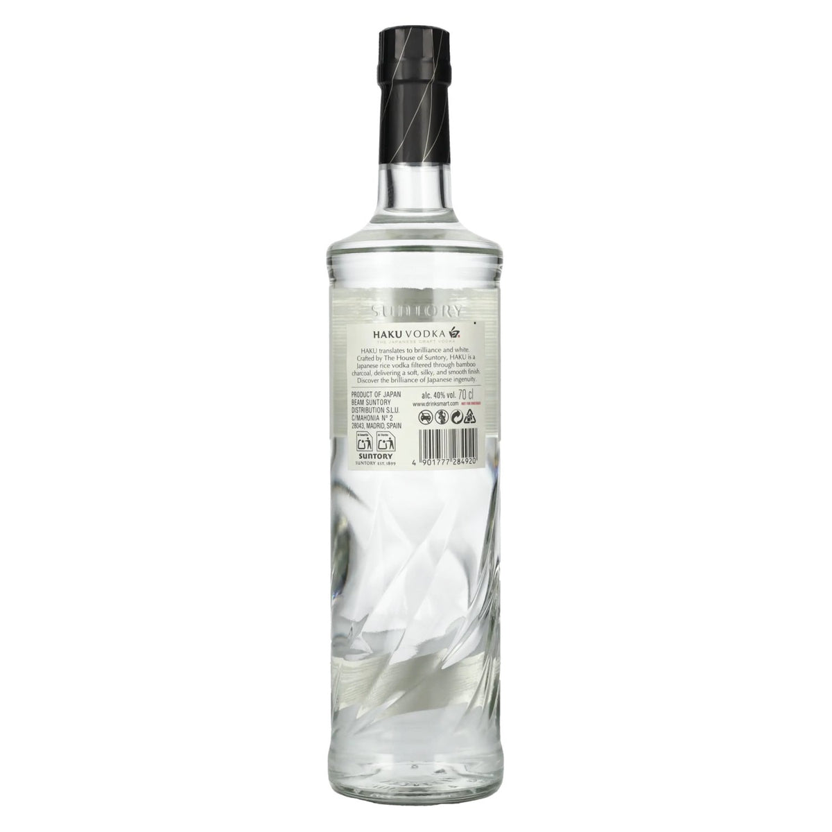 Suntory Haku Vodka: The Japanese Craft Vodka, 40% ABV, 0.7 litres