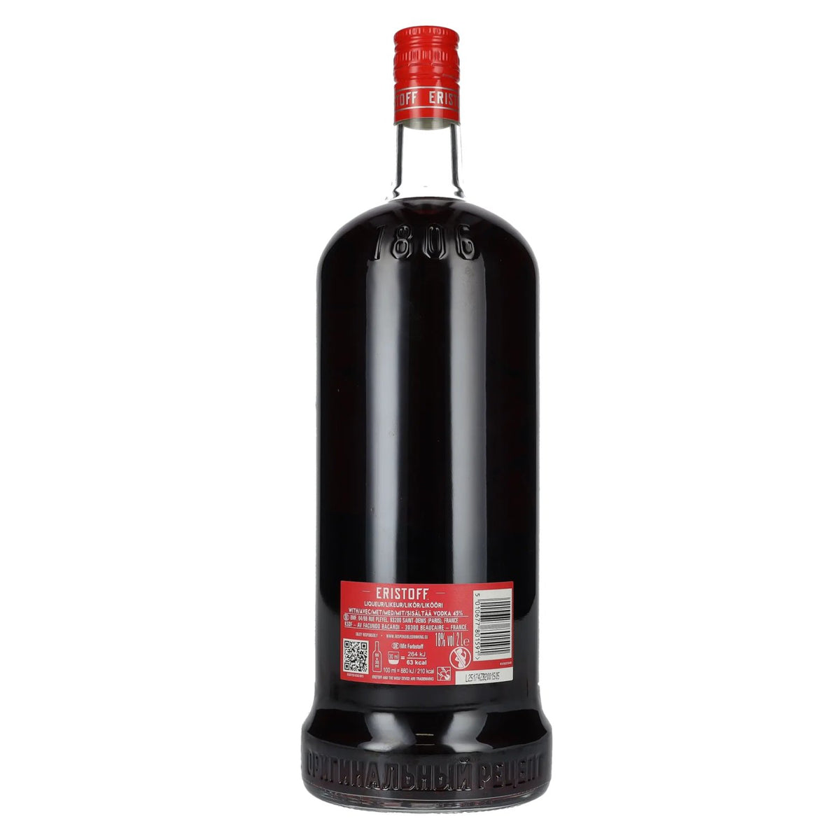 Eristoff Red Sloe Berry 18% ABV 2l