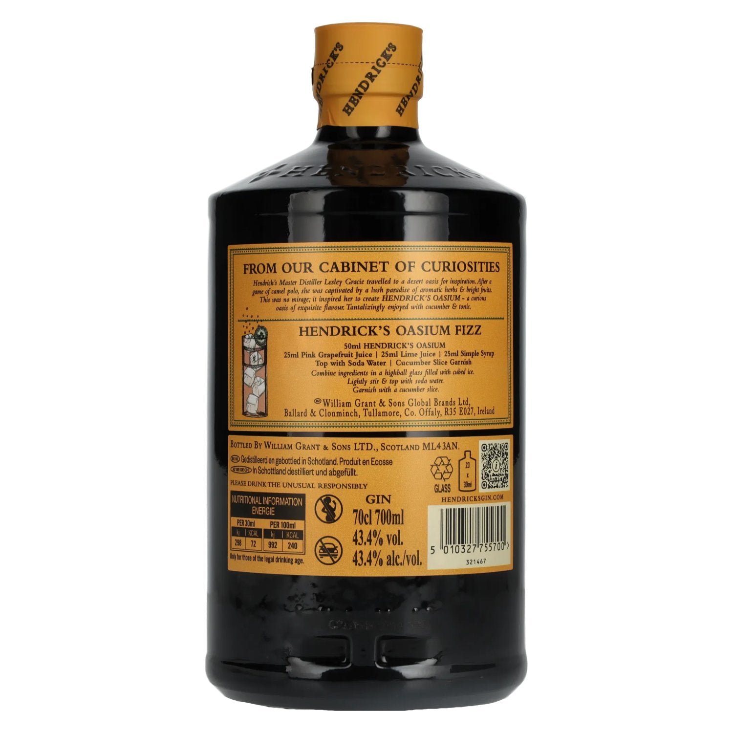 Hendrick's Gin OASIUM 43,4% vol. 0,7 l