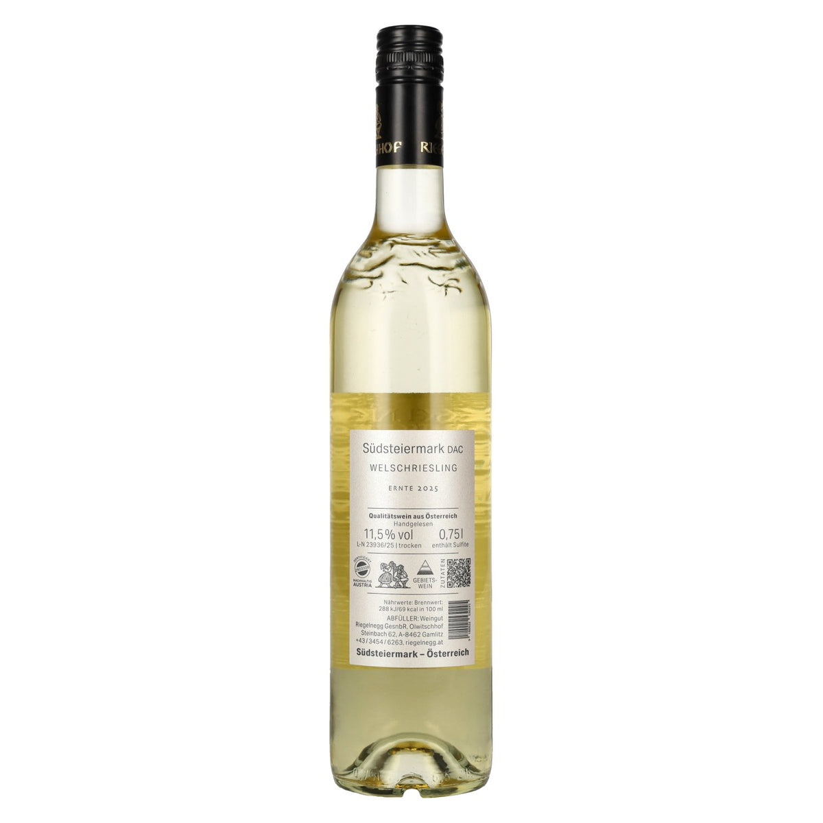 Riegelnegg Welschriesling Südsteiermark DAC 2025 11,5% Vol. 0,75l