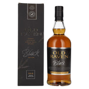 Old Raven Whisky single malt triple distillation, édition Black, titrage brut 54 % vol., 0,7 l, dans un coffret cadeau
