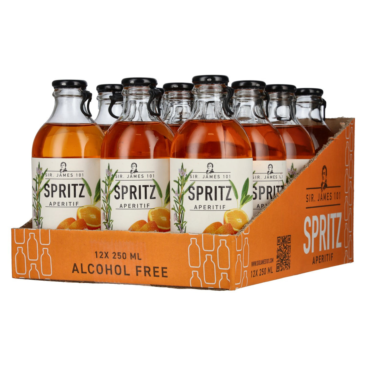 Sir. James 101 SPRITZ alcoholvrij aperitief 12 x 0,25 l