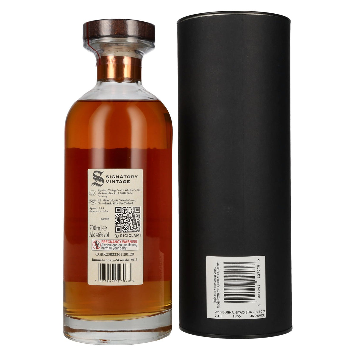 Signatory Vintage Bunnahabhain 11 Years Old Staoisha The Decanter Collection 2013 46% vol. 0,7l en boîte cadeau