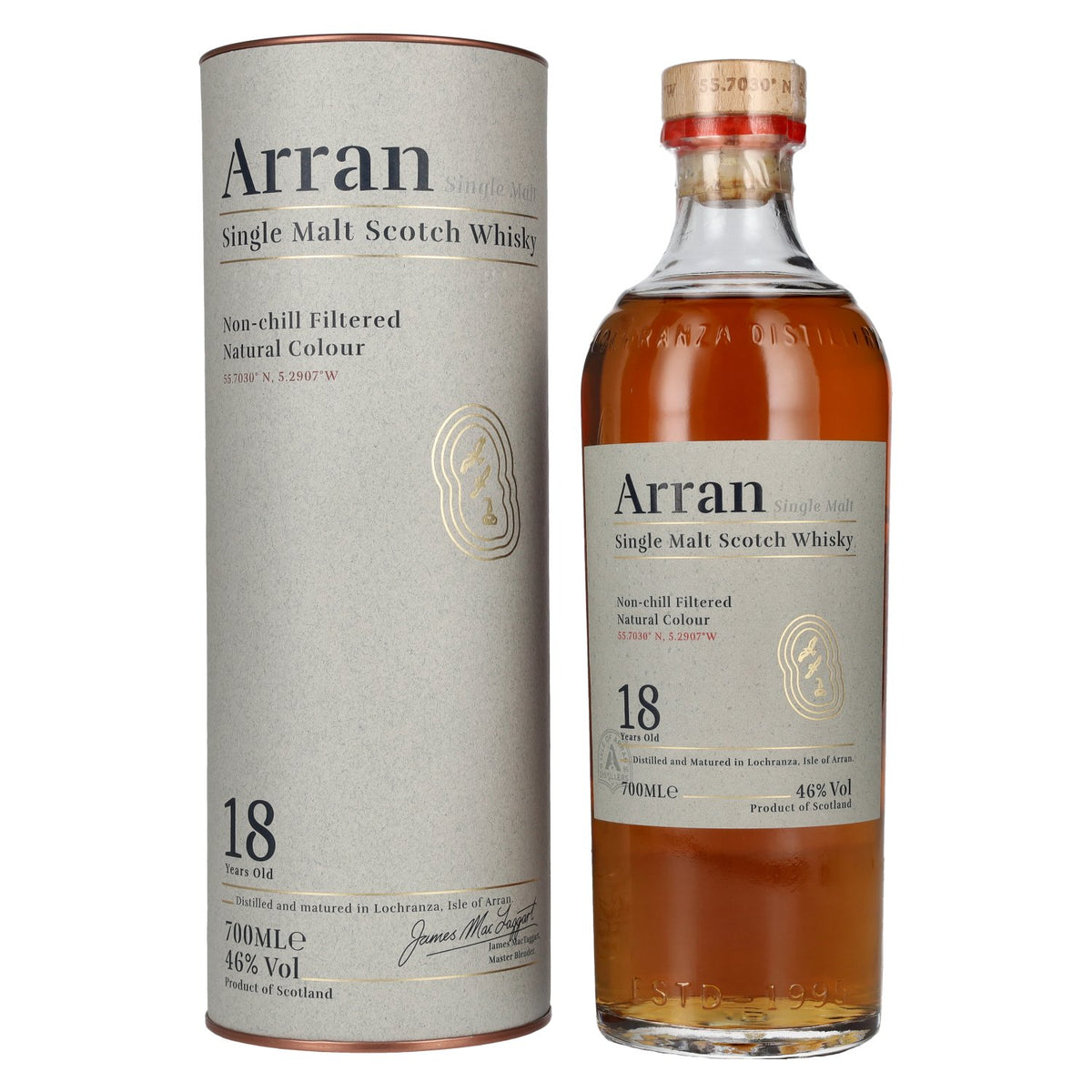 Arran 18 Years Old Single Malt 46% Vol. 0,7l en boîte cadeau