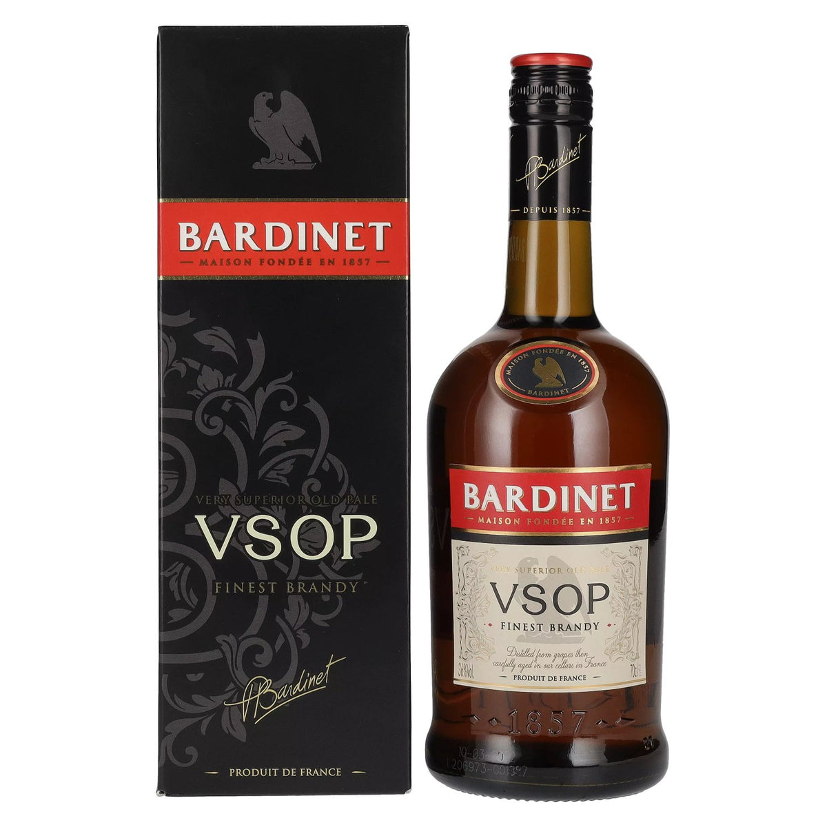 Bardinet VSOP Finest Brandy 36% Vol. 0,7l in geschenkverpakking