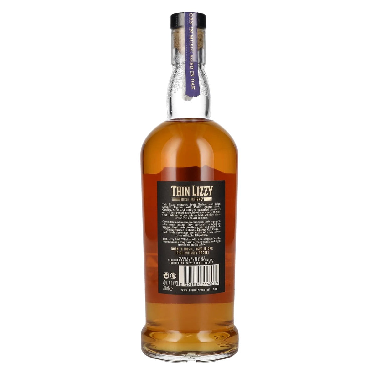 Thin Lizzy Double Charred Irish Whisky 40% vol. 0.7 l