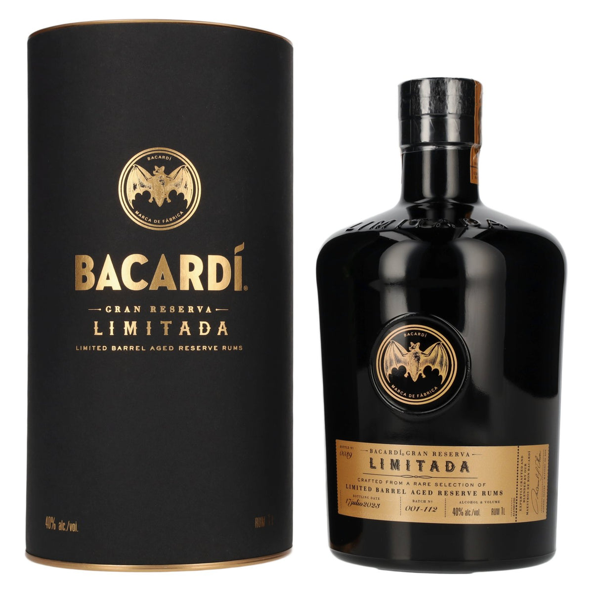 Bacardi Gran Reserva LIMITADA Limited Batch Rum 40% Vol. 1l in gift box