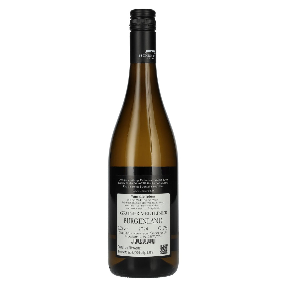 Eichenwald DAS VERSTECKENSPIEL Grüner Veltliner 2024 12% vol. 0,75 l