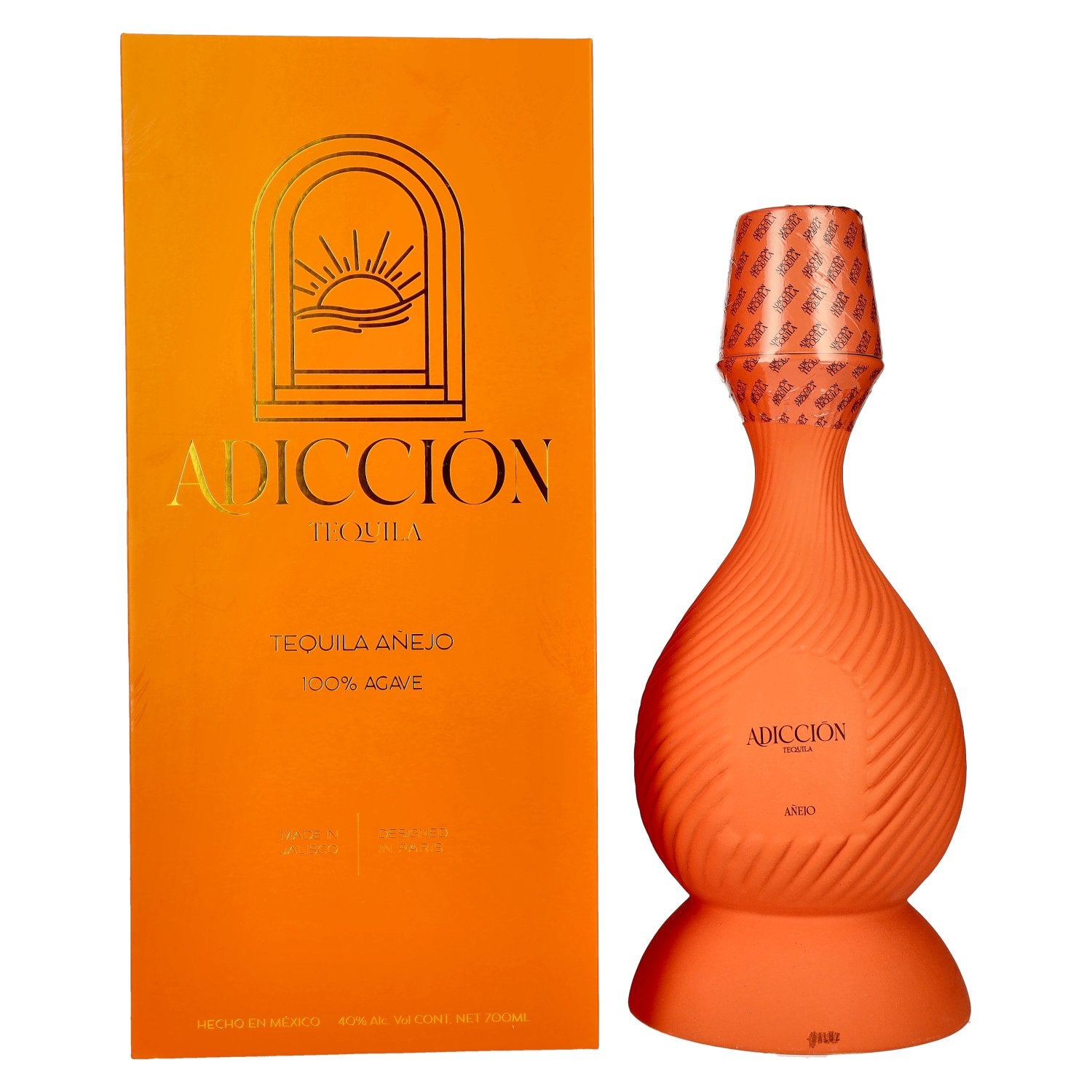 ADICCIŌN Tequila Añejo 100% Agave 40% Vol. 0,7l in Geschenkbox