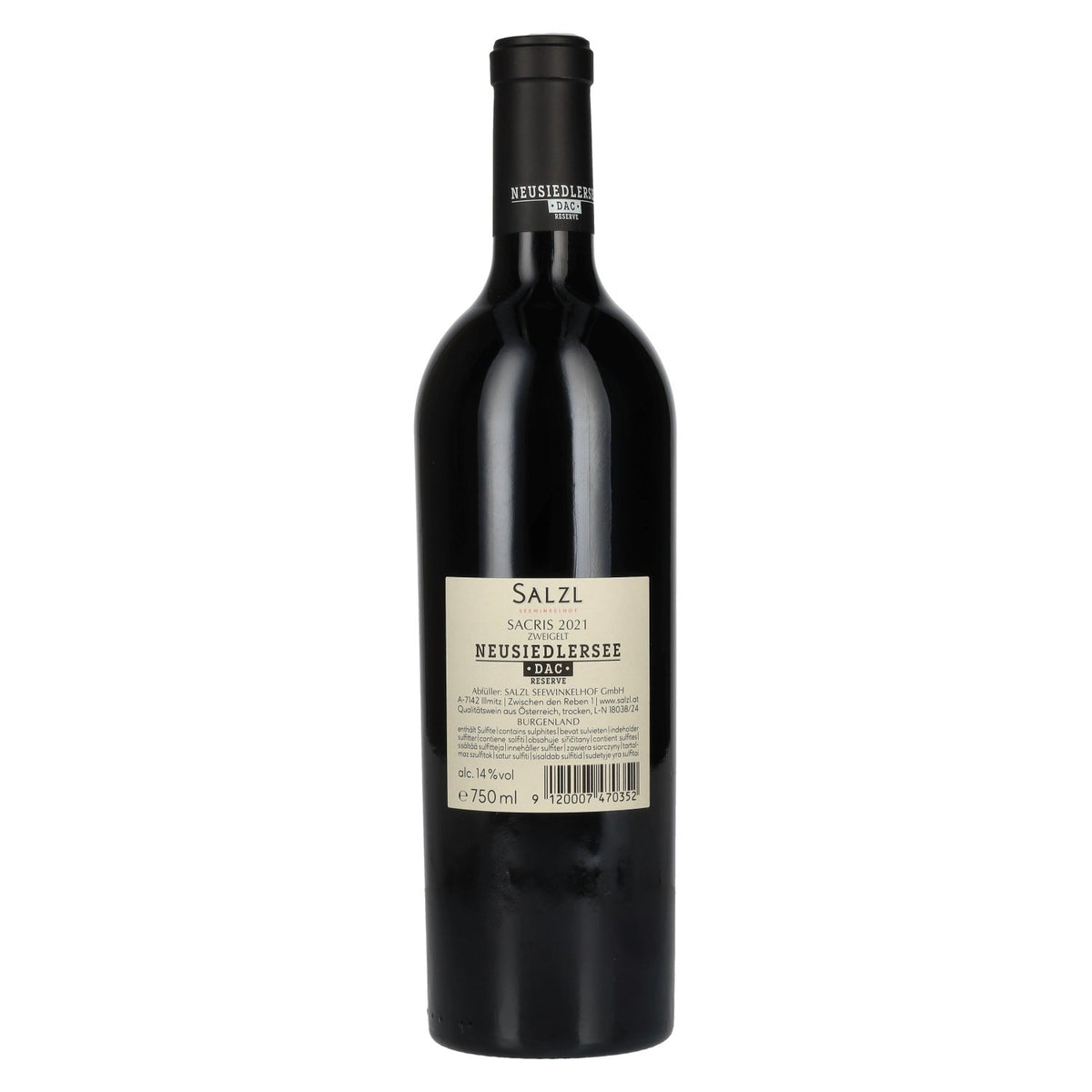 Salzl Sacris Zweigelt Reserve Neusiedlersee DAC 2021 14% Vol. 0,75l