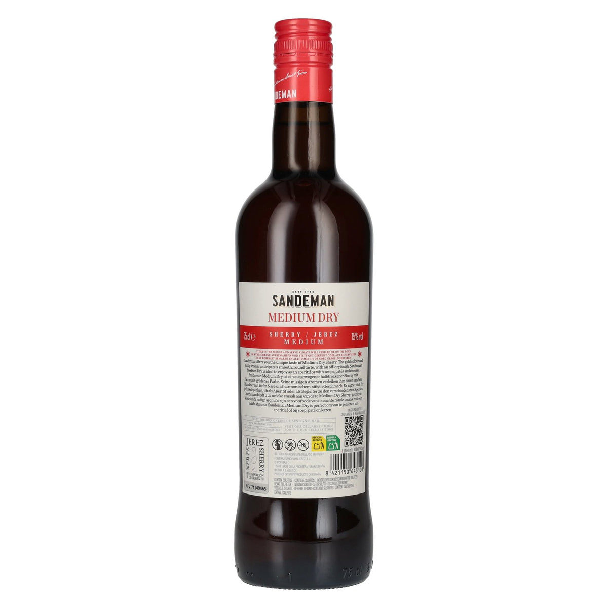Sandeman MEDIUM DRY sherry 15% vol. 0,75 l