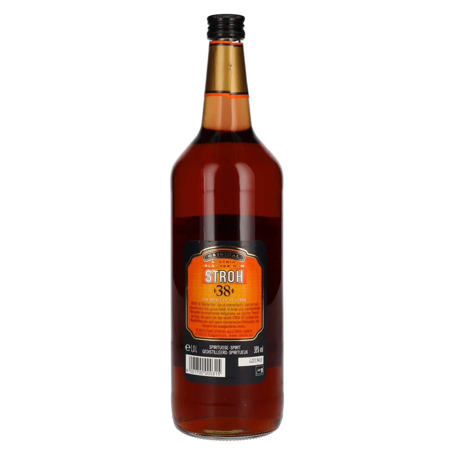 Stroh Original Oostenrijk Inländer Rum 38% Vol. 1l