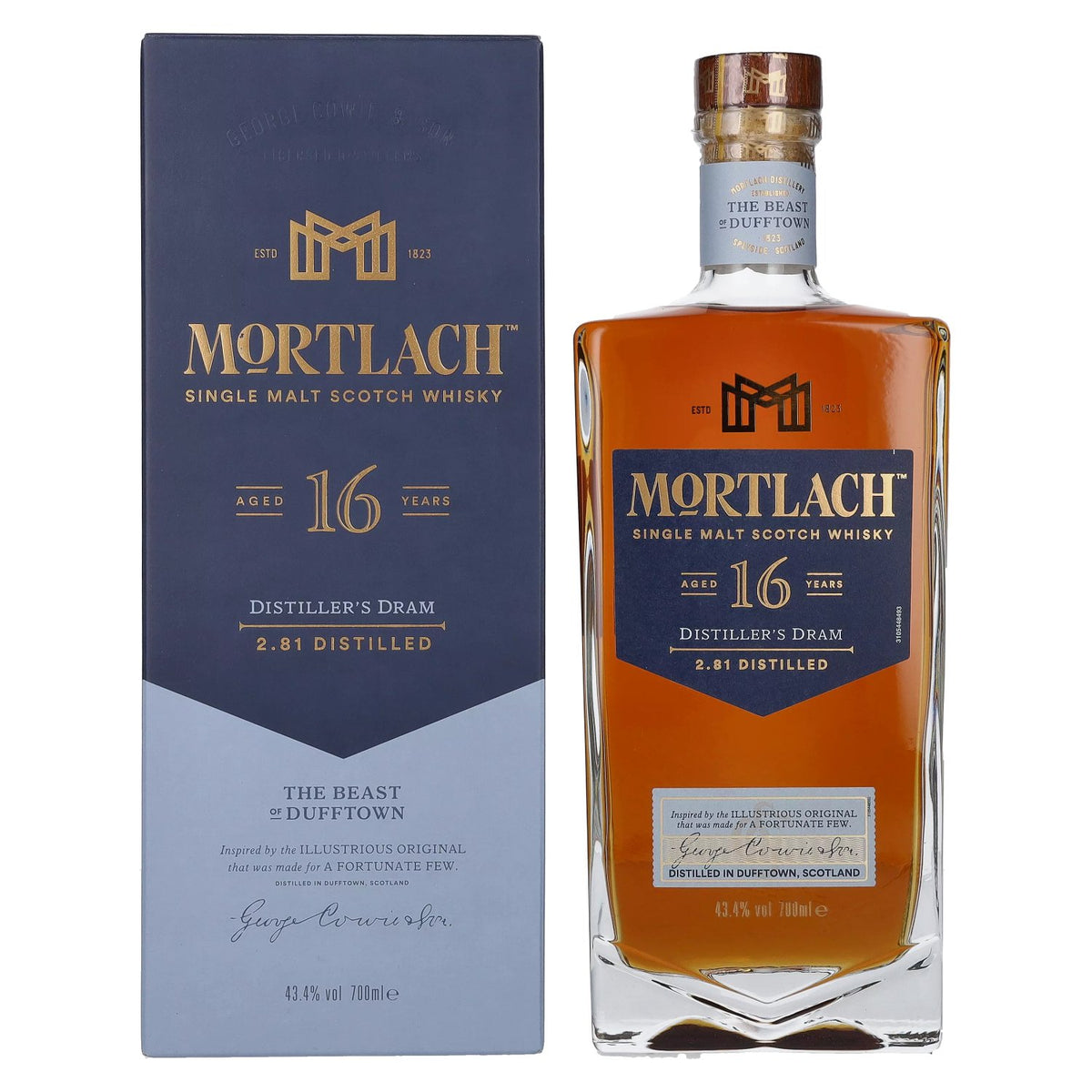 Mortlach 16 Years Old DISTILLER’S DRAM Single Malt 43.4% ABV 0.7l in a gift box