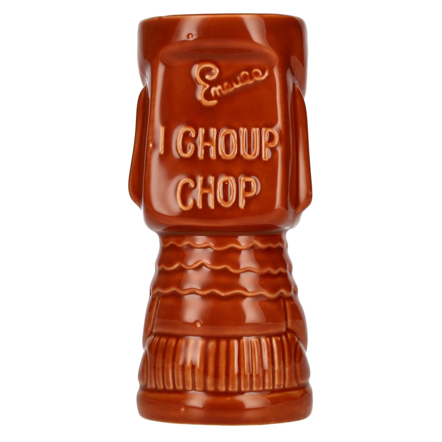 Tiki Mug, Ceramic, Molokai Brown, 0.4 litres