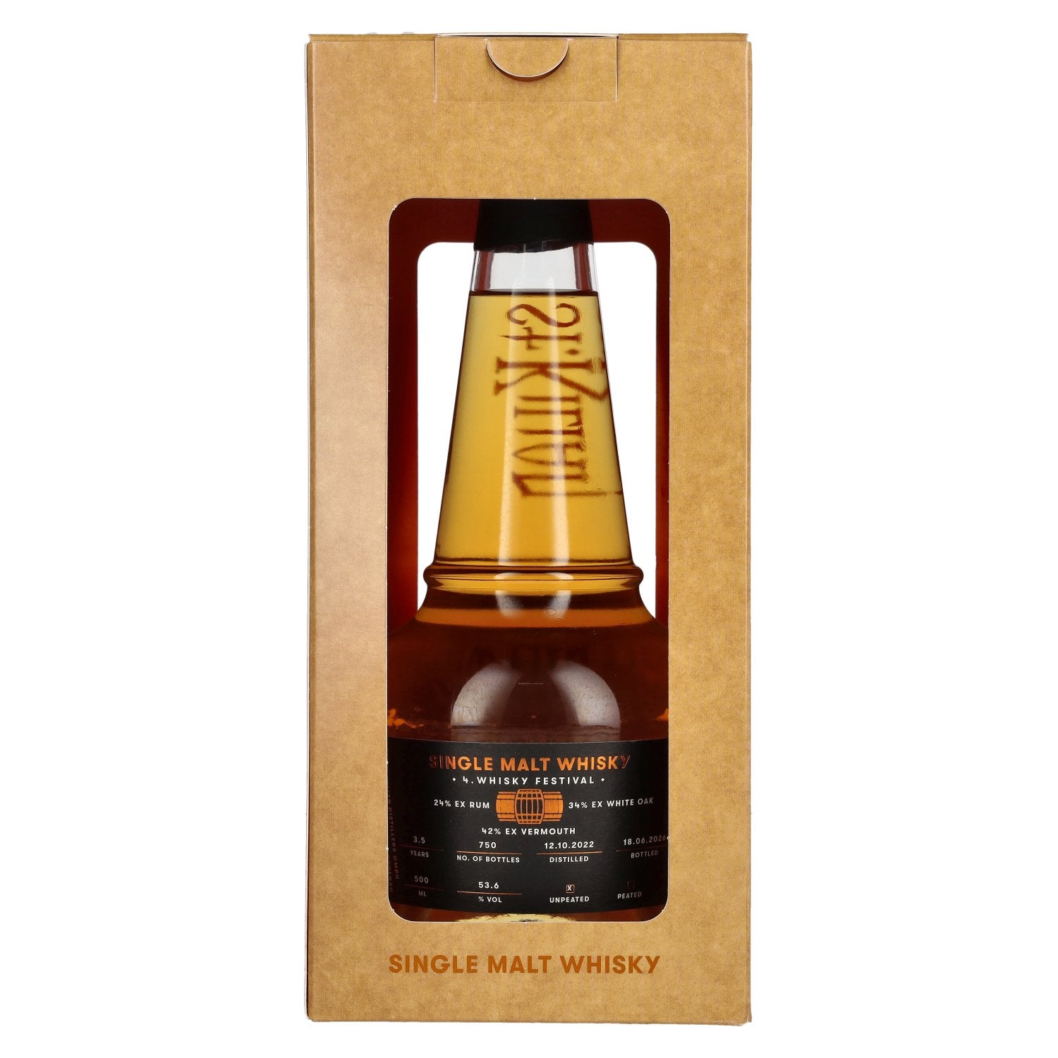 St. Kilian FESTIVAL EDITION Distillers Choice Unpeated Single Malt Whisky 53,6% vol. 0,5 l in geschenkverpakking