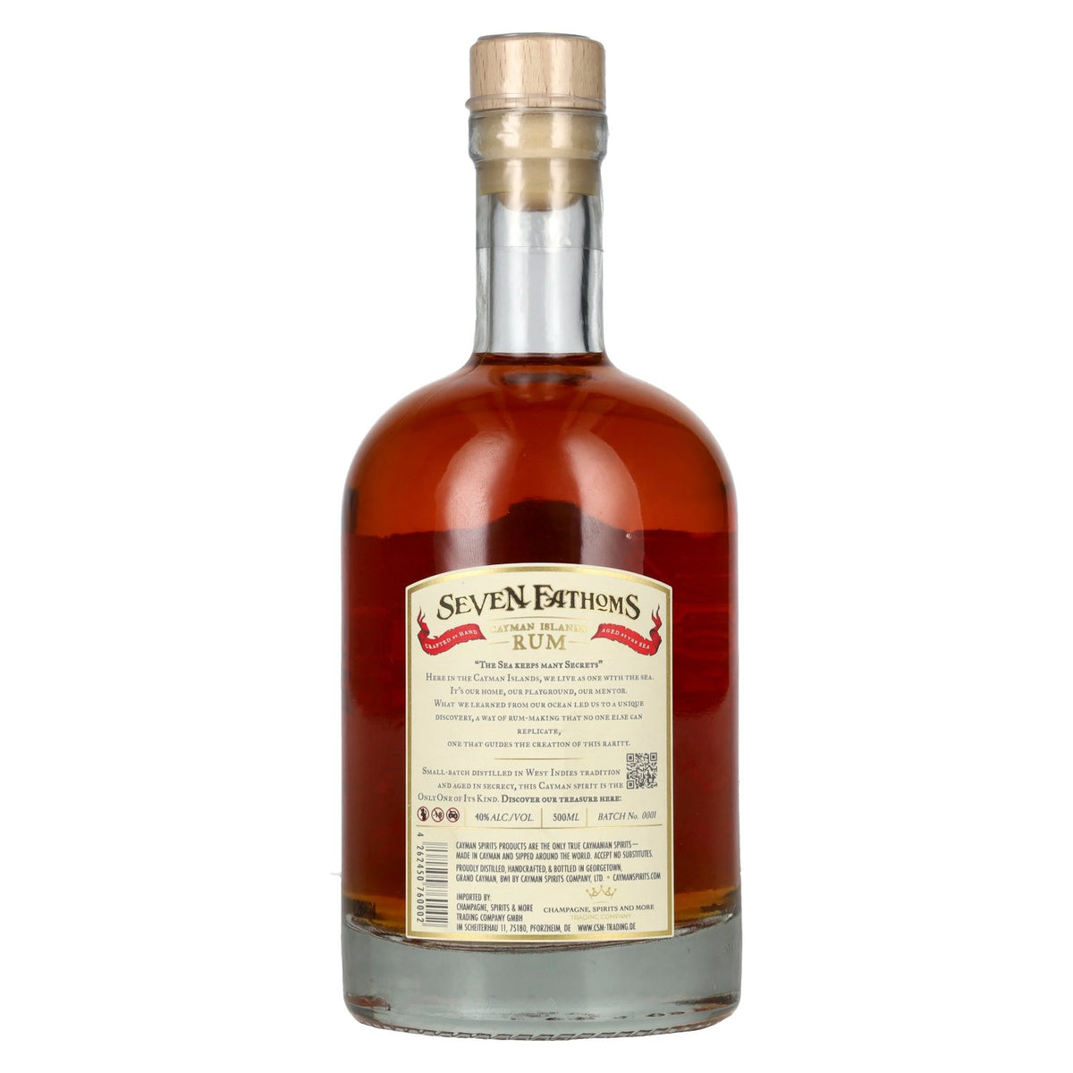 Seven Fathoms Kaaimaneilanden Rum 40% Vol. 0,5l