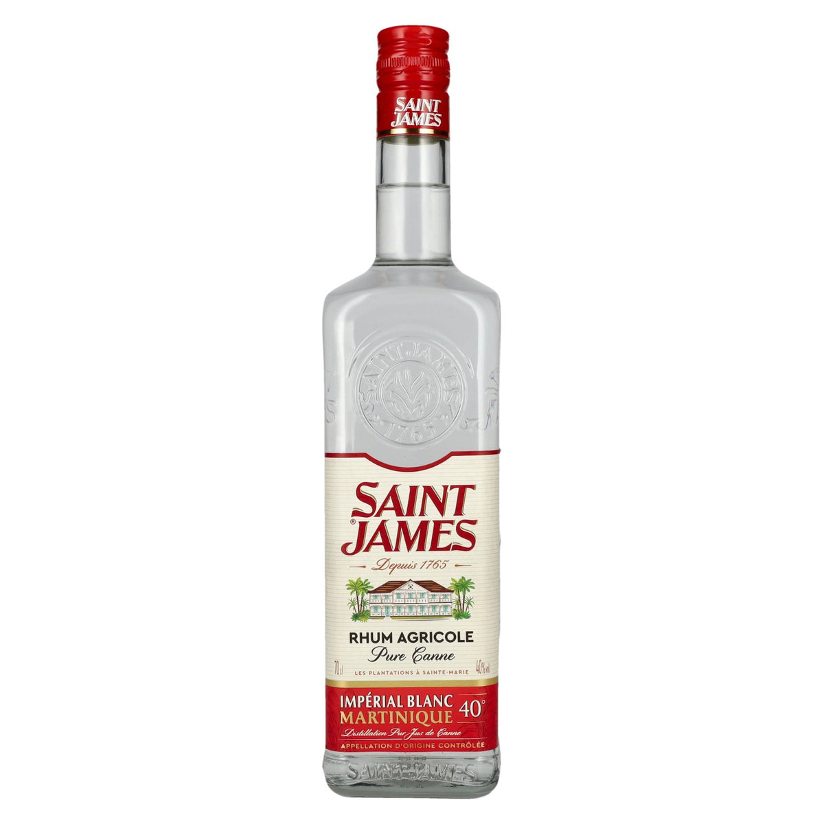 Saint James Rhum Blanc Agricole Martinique 40% Vol. 0,7l