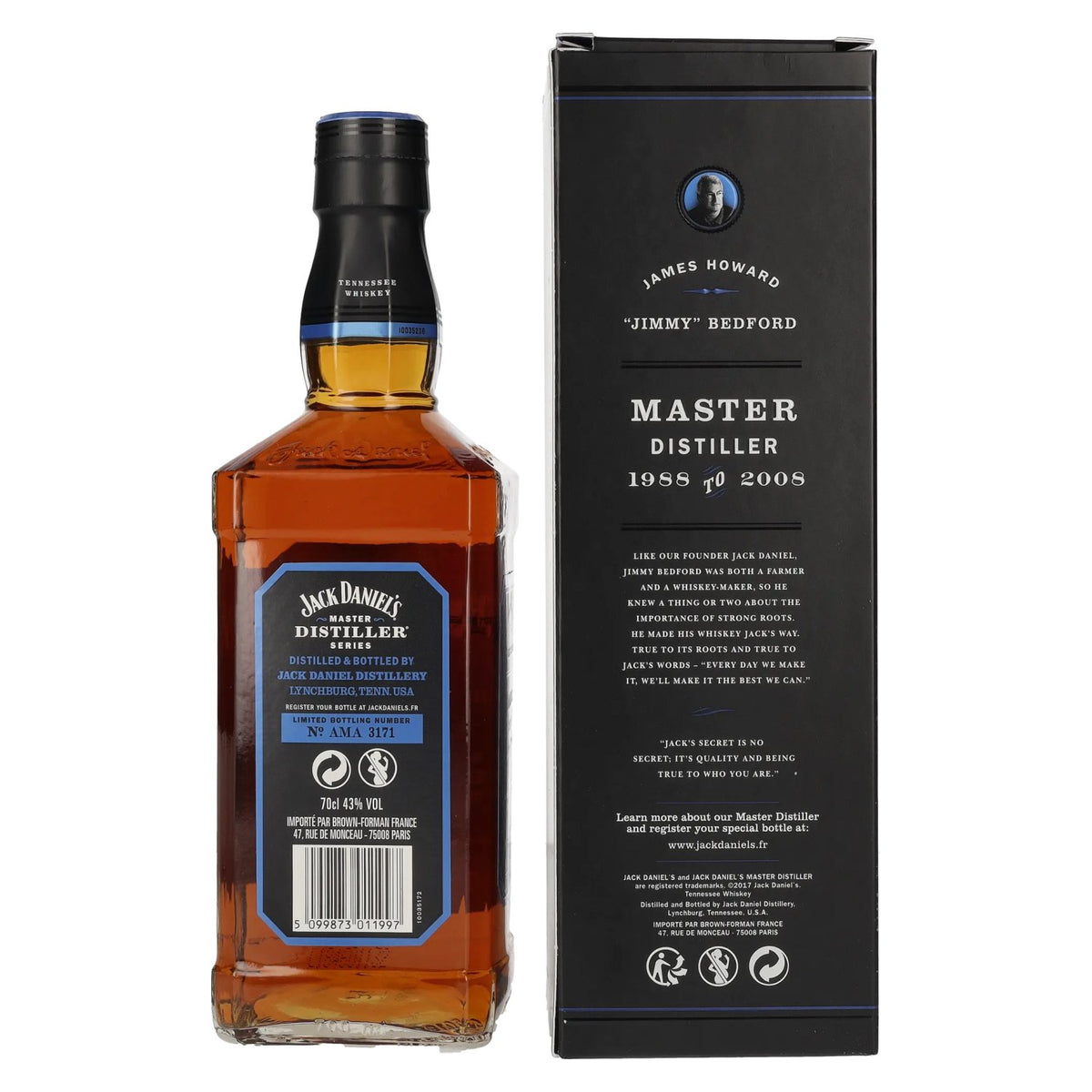 Jack Daniel's MASTER DISTILLER Series nr. 6 Limited Edition 43% vol. 0,7 l in geschenkverpakking