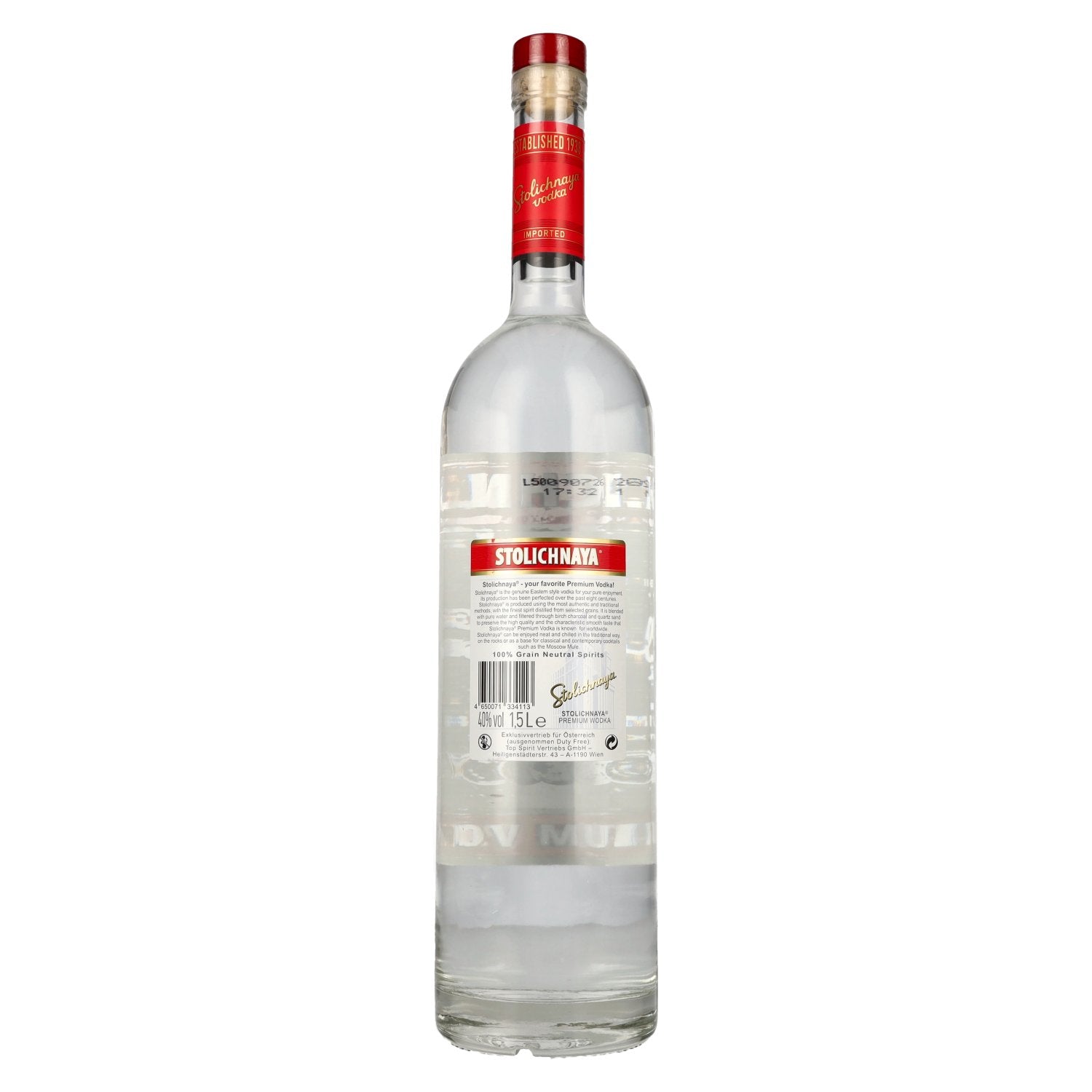Stolichnaya Premium Vodka FKP 40% Vol. 1,5l