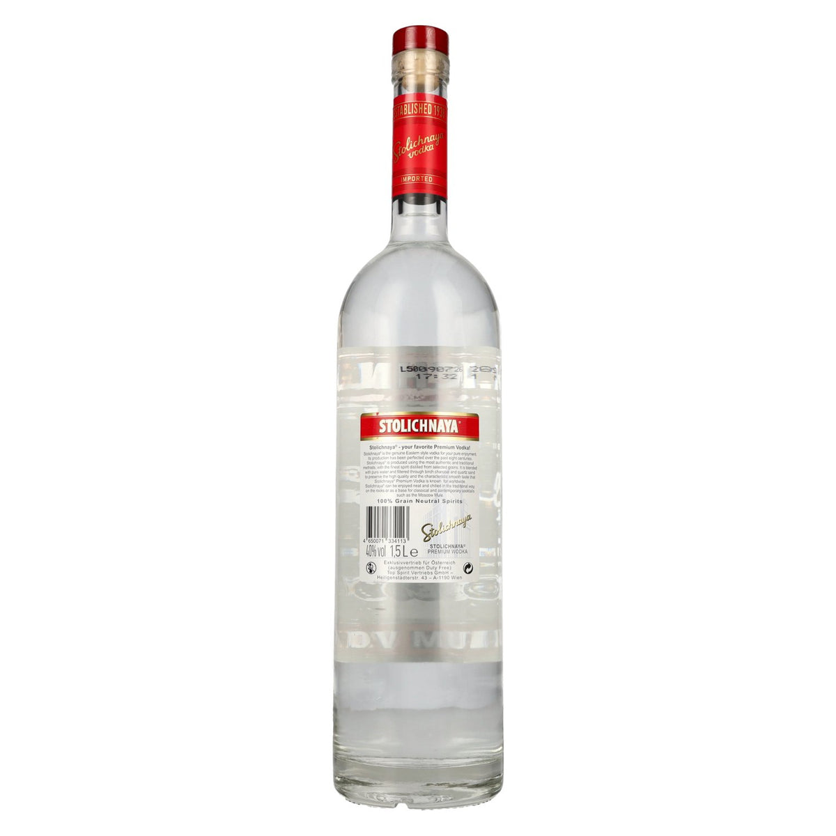 Stolichnaya Premium Vodka FKP 40% Vol. 1,5l