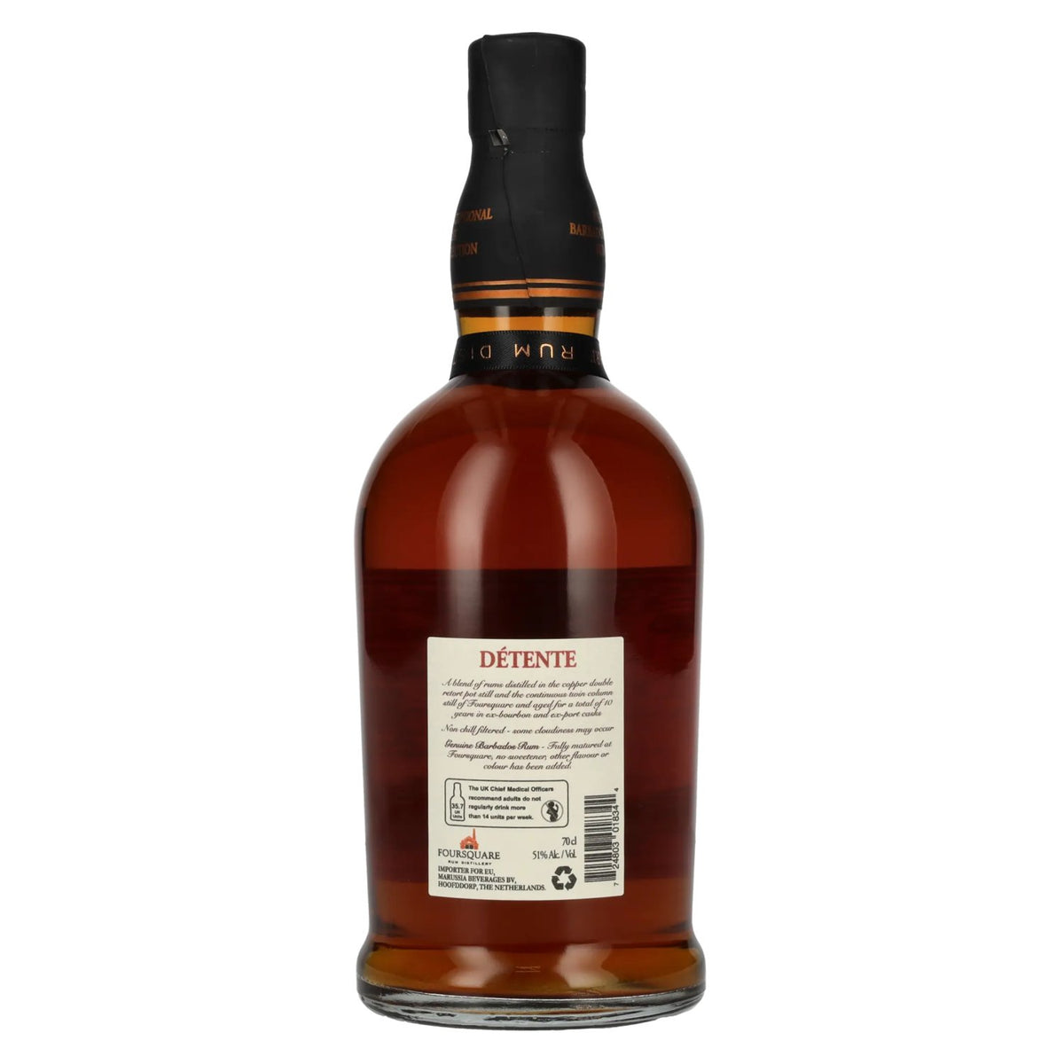 Foursquare 10 Years Old DÉTENTE Single Blended Rum 51% Vol. 0,7l