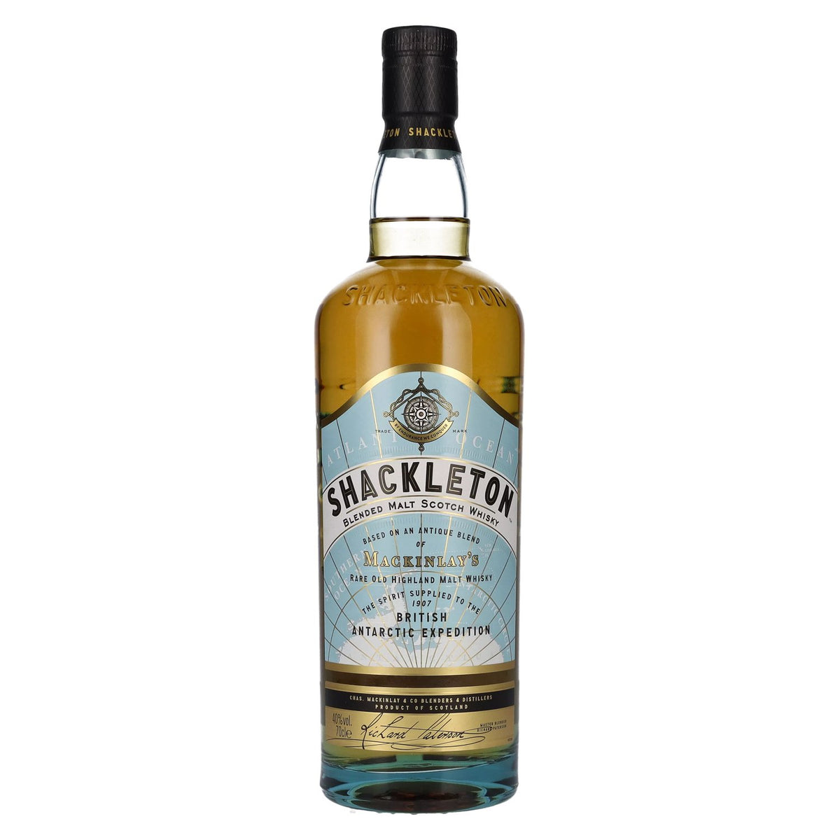 Whisky écossais blended malt Mackinlay's Shackleton Whisky, 40 % vol., 0,7 l
