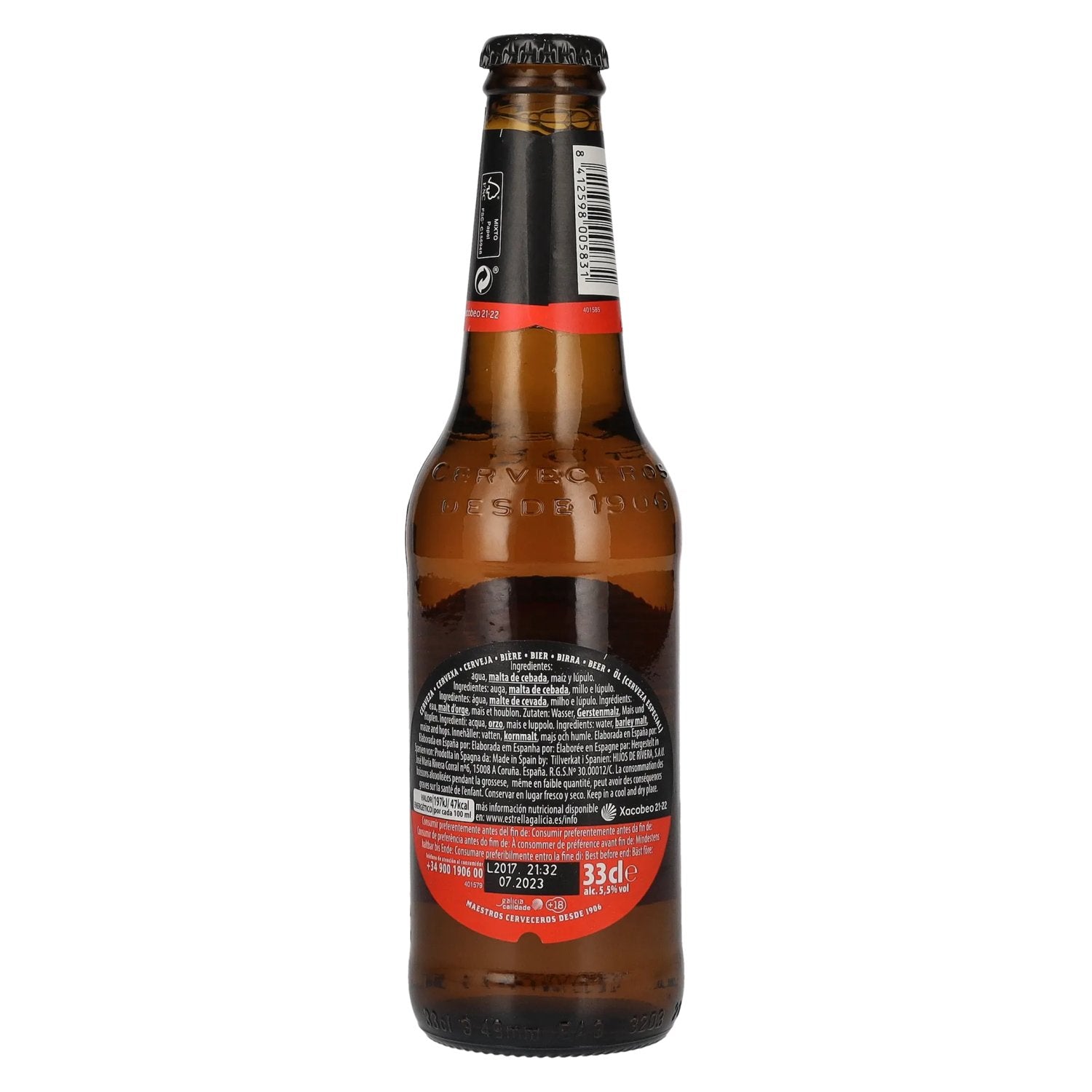 Estrella Galicia Cerveza Especial 5,5% Vol. 24x0,33l