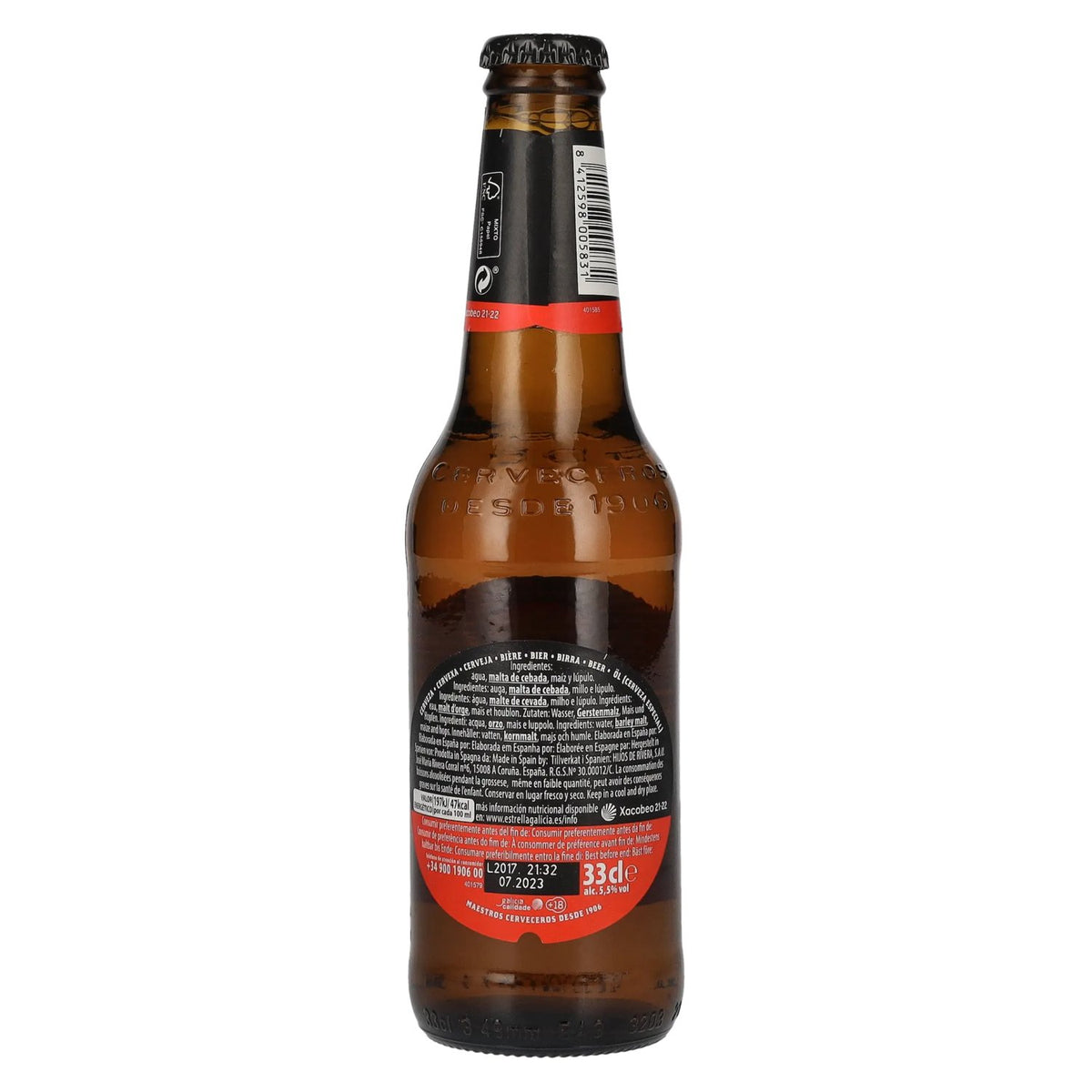 Estrella Galicia Cerveza Especial 5,5% Vol. 24x0,33l