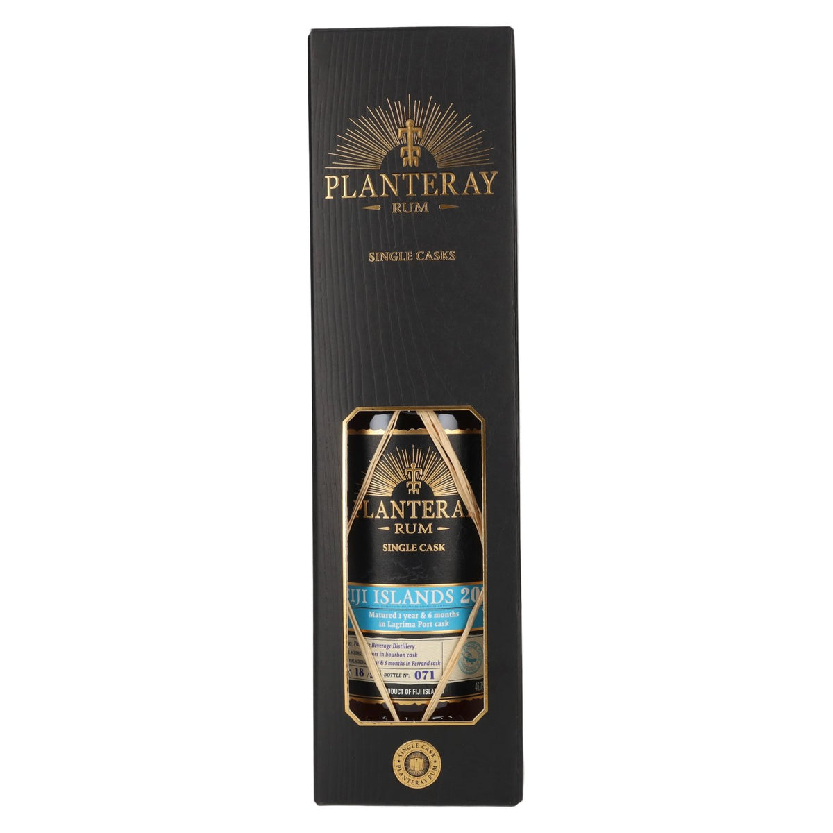 Planteray Rum FIJI ISLANDS Single Cask Porto Lagrima Barrel 2018 46,7% Vol. 0,7l in Geschenkbox
