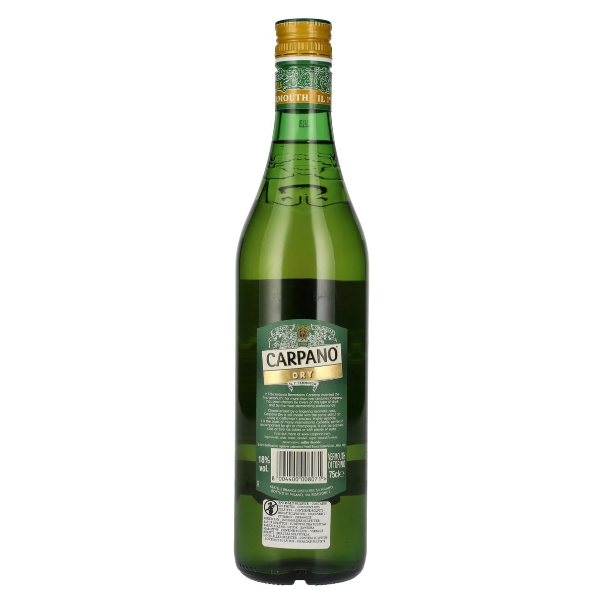 Carpano Dry Vermouth 18% Vol. 0,75l