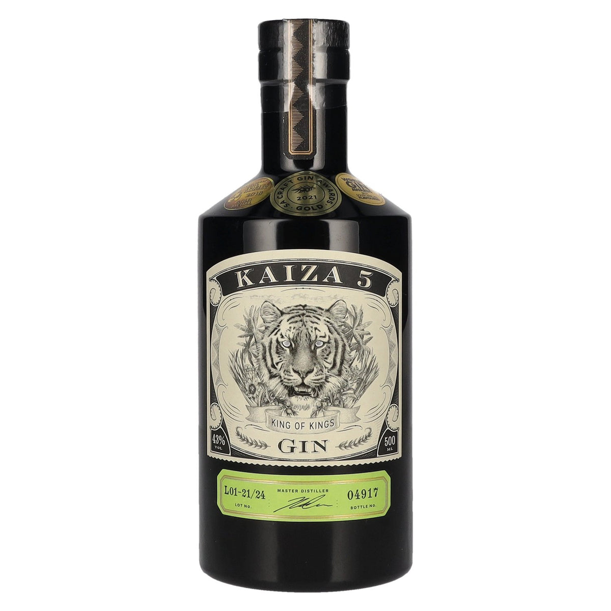 Kaiza 5 King of Kings Gin 43% vol. 0,5 l