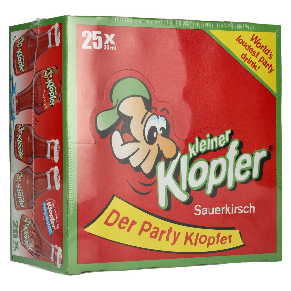 Kleiner Klopfer zure kersen 16% vol. 25 x 0,02 l