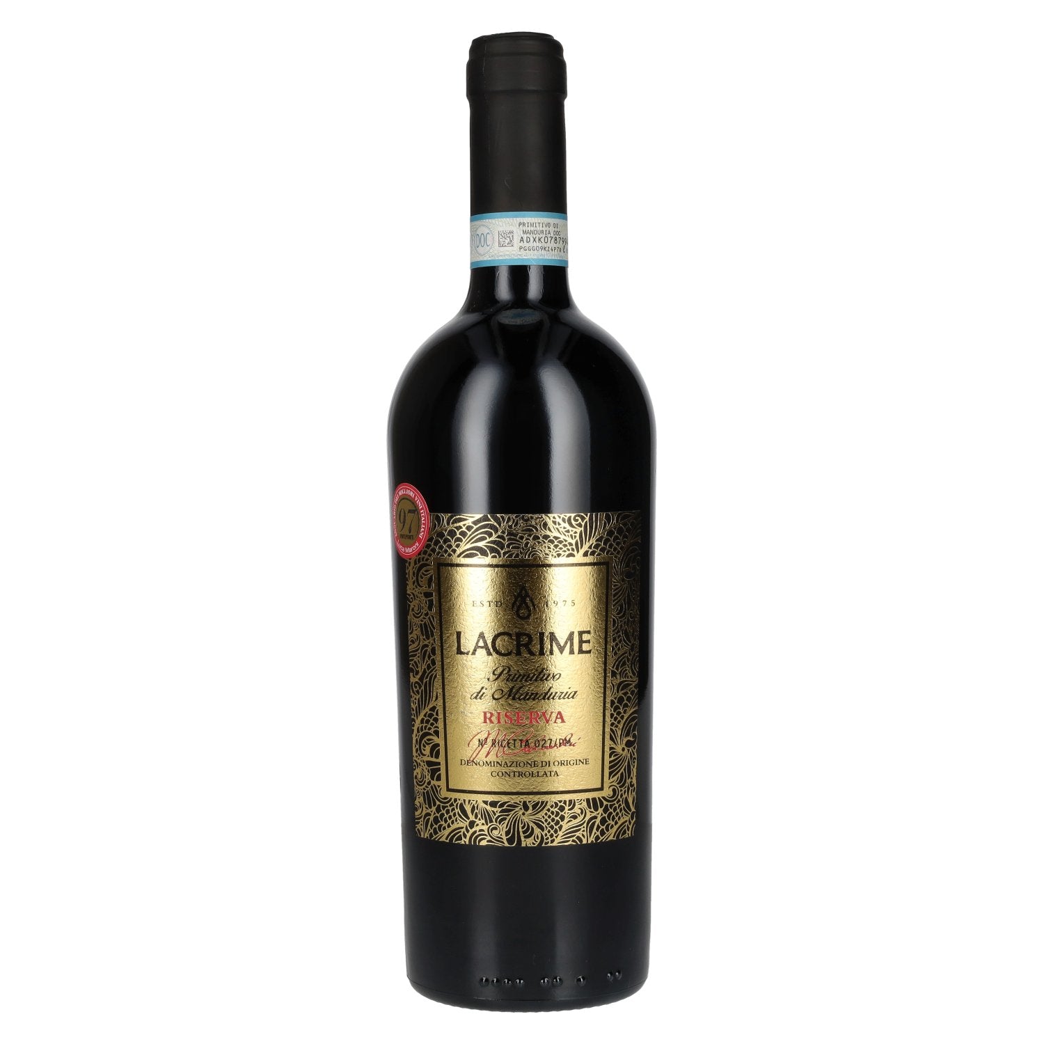 Lacrime Primitivo di Manduria Riserva 2022 14.5% ABV 0.75 l