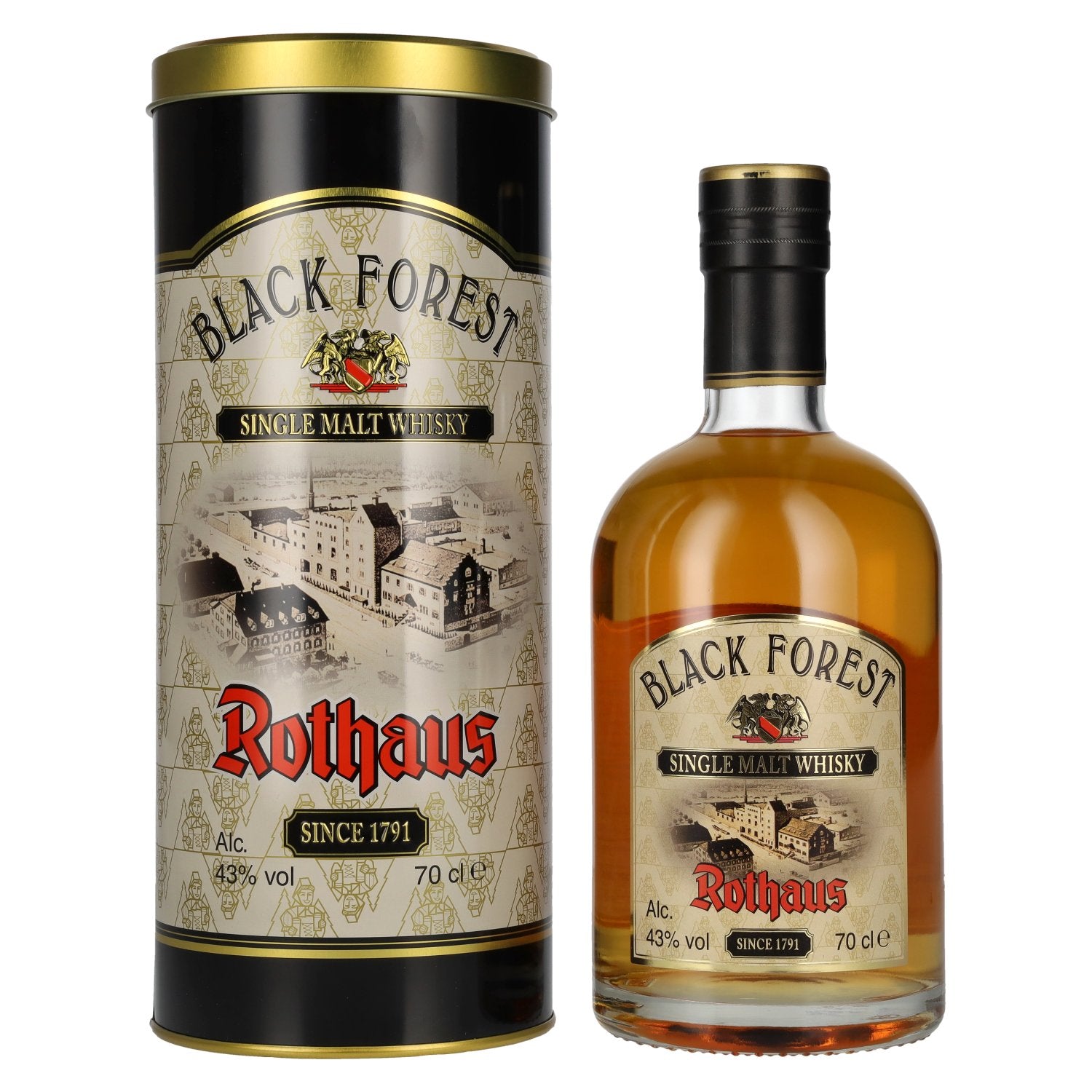 Black Forest Rothaus Single Malt Whisky Edition No. 15 43% Vol. 0,7l en Tinbox