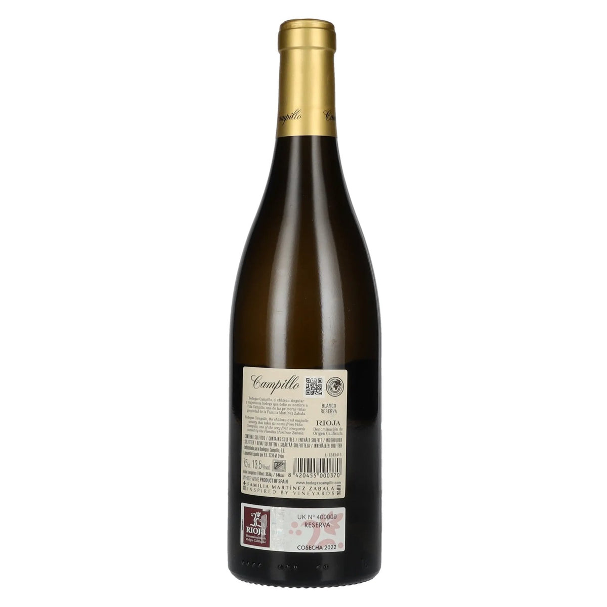 Campillo Blanco Reserva Rioja AOC 2022 13,5 % vol. 0,75 l