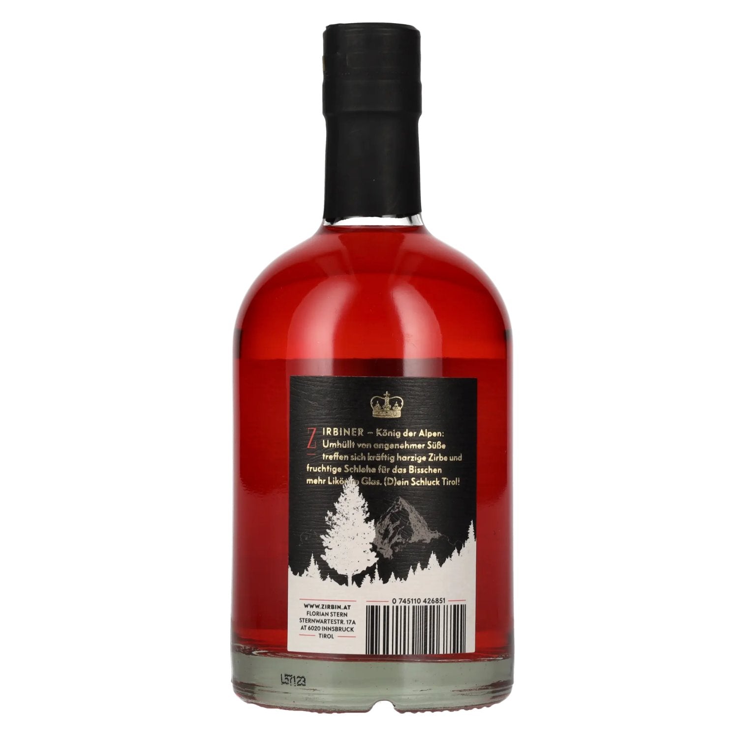 Zirbin liqueur with Swiss stone pine 26% vol. 0.5l