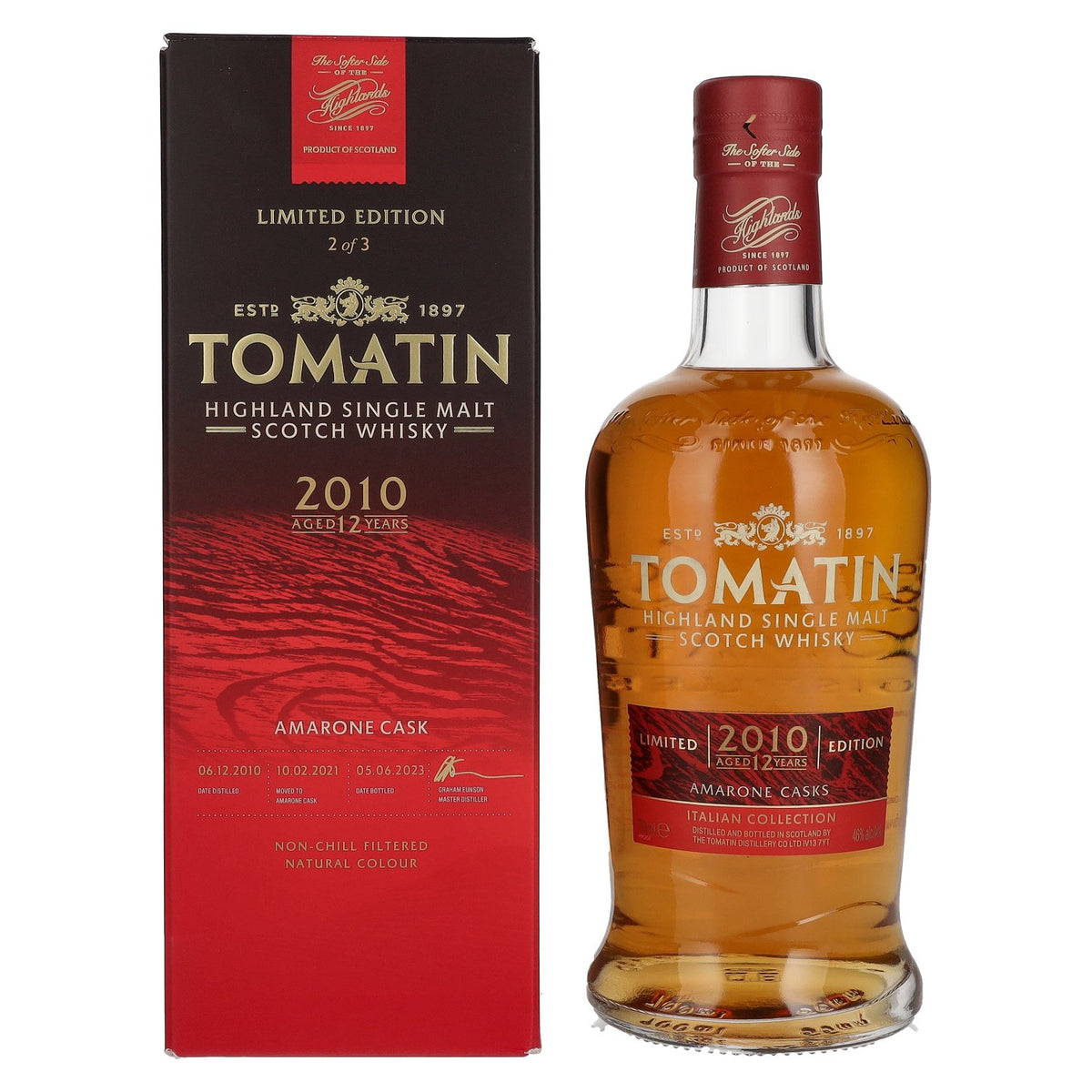 Tomatin 12 Years Old Italian Collection AMARONE CASKS 2010 46% Vol. 0,7l in Geschenkbox