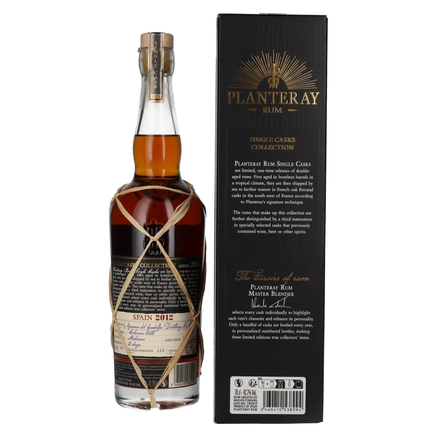 Planteray Rum SPAIN Single Cask PX Cask Finish 2012 42,7% Vol. 0,7l in Geschenkbox