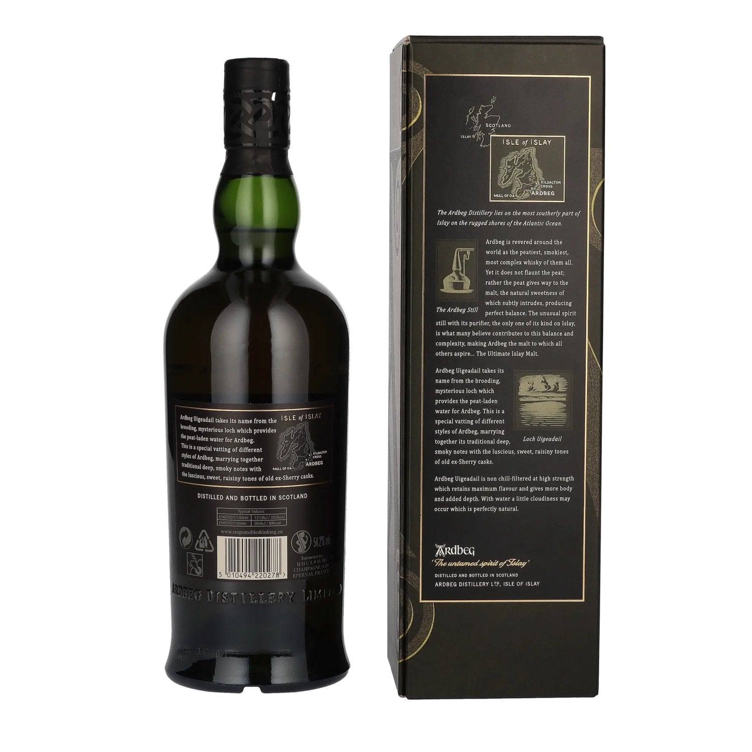 Ardbeg UIGEADAIL Islay Single Malt 54,2% Vol. 0,7l in geschenkverpakking