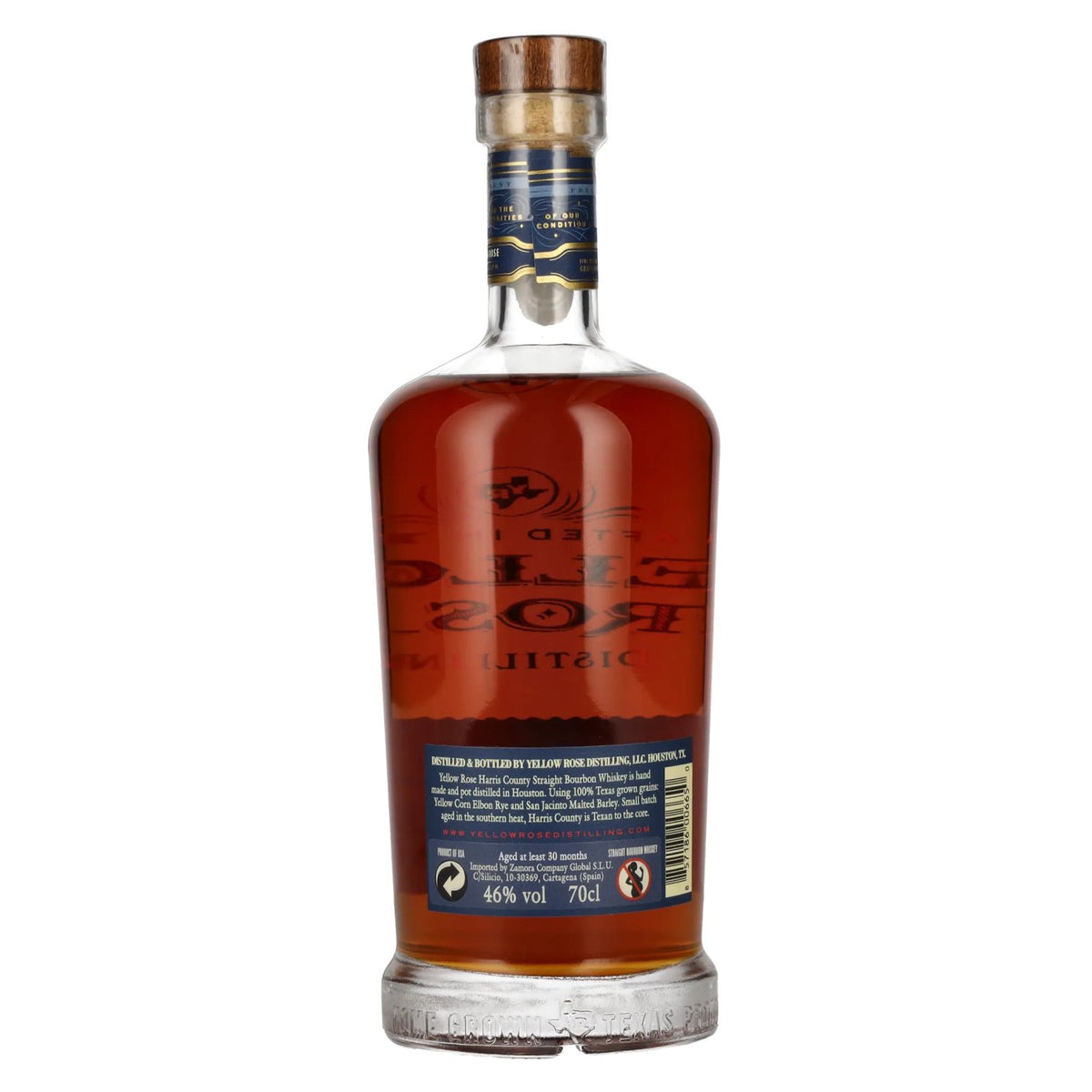 Yellow Rose HARRIS COUNTY Bourbon Whiskey 46% Vol. 0,7l