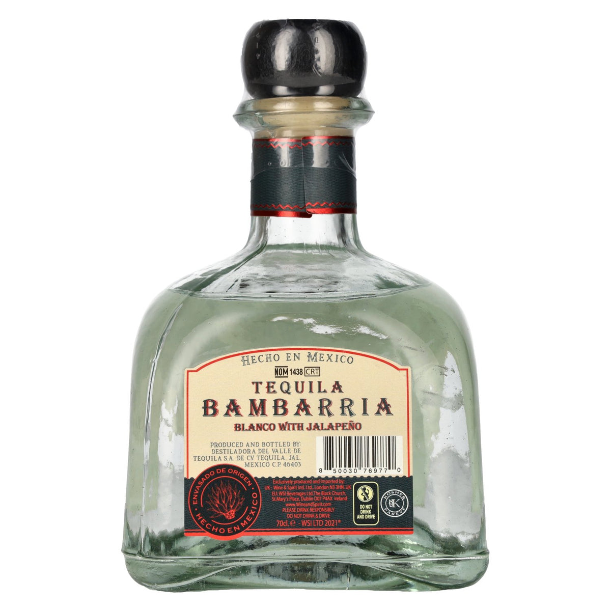 Bambarria Tequila Blanco JALAPEÑO 35% vol. 0,7 l