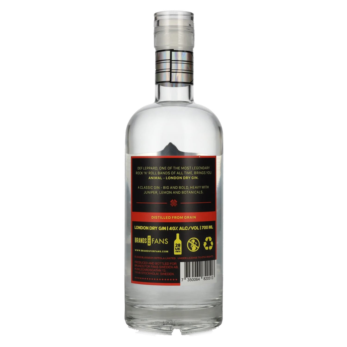 Def Leppard ANIMAL London Dry Gin 40% vol. 0.7 l