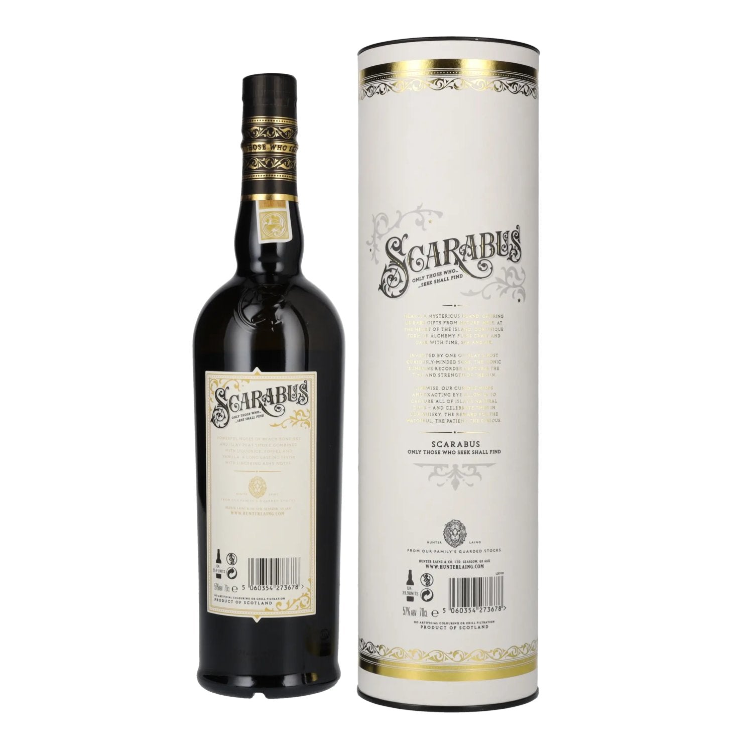 Hunter Laing SCARABUS Islay Single Malt BATCH STRENGTH 57% vol. 0,7l en coffret cadeau