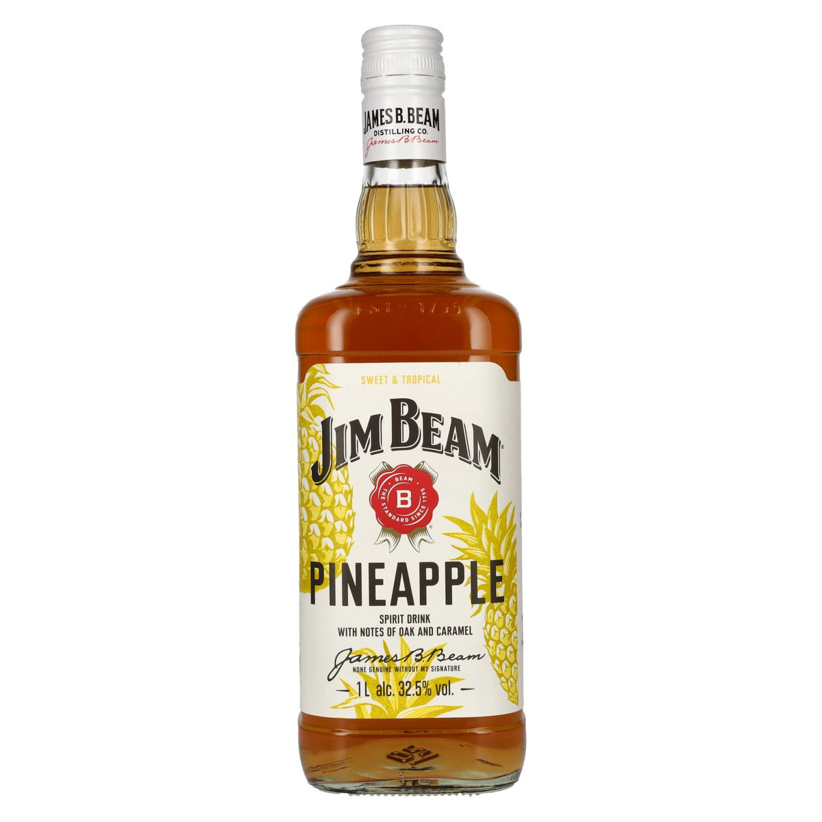 Jim Beam Ananas gedistilleerde drank 32,5% Vol. 1l