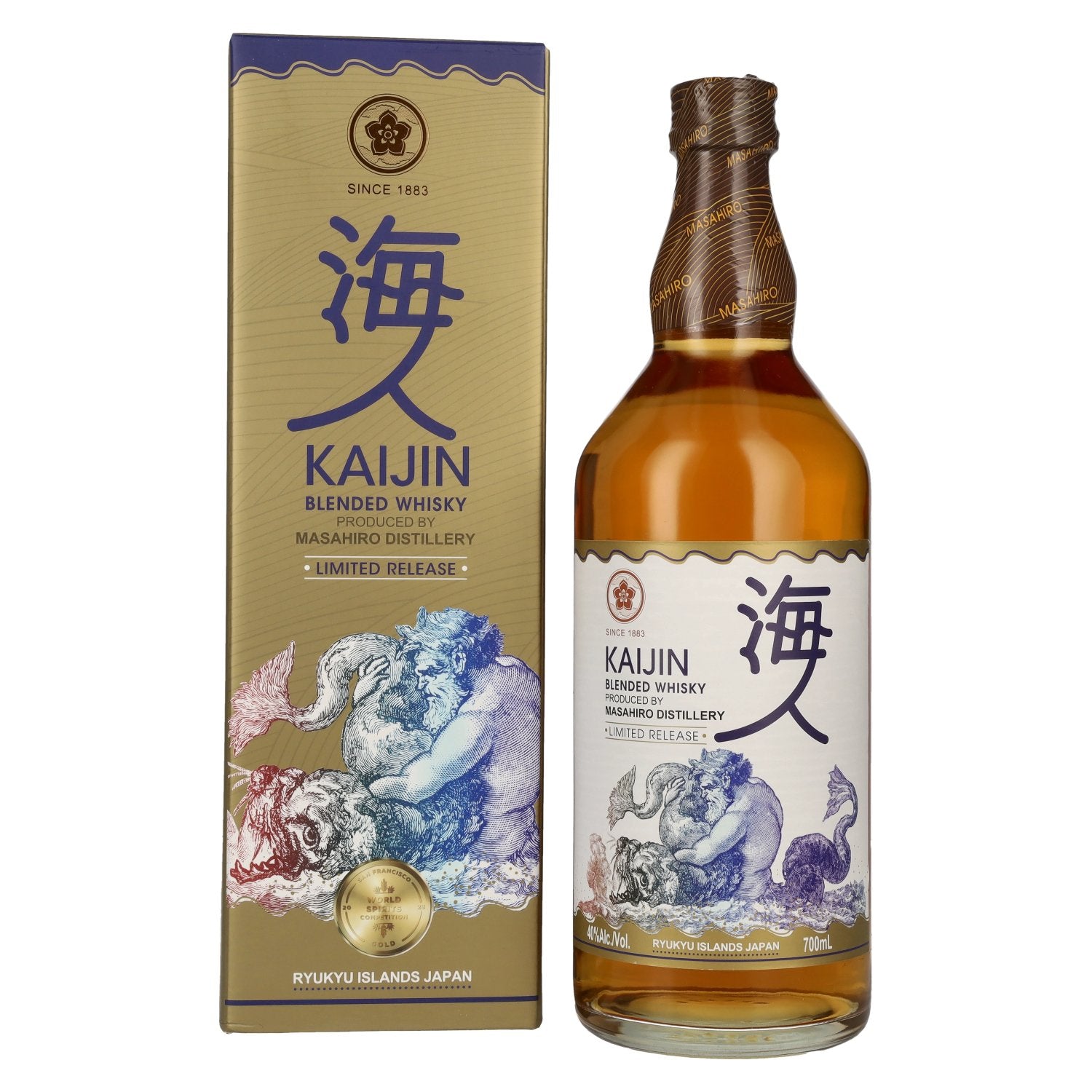 Kaijin Blended Whisky 40% Vol. 0,7l in Geschenkbox